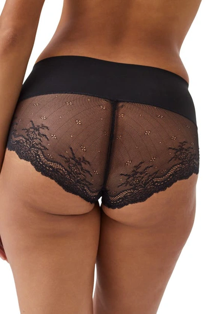 Spanx Undie-tectable Lace Hi-hipster Panty In Very Black