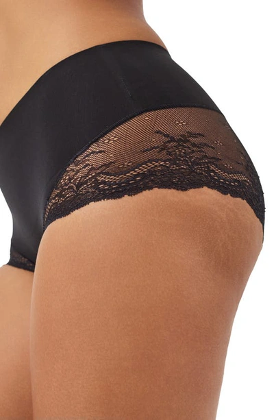 Spanx Undie-tectable Lace Hi-hipster Panty In Very Black