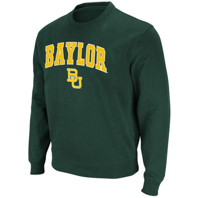 Shop Colosseum Green Baylor Bears Arch & Logo Pullover Sweatshirt