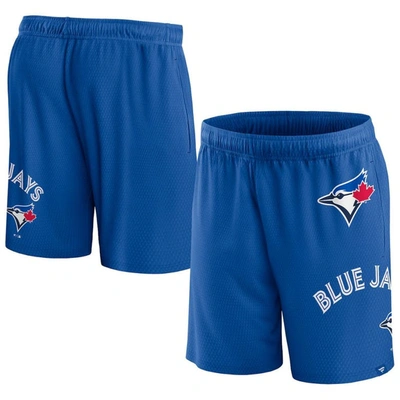 Shop Fanatics Branded  Royal Toronto Blue Jays Clincher Mesh Shorts