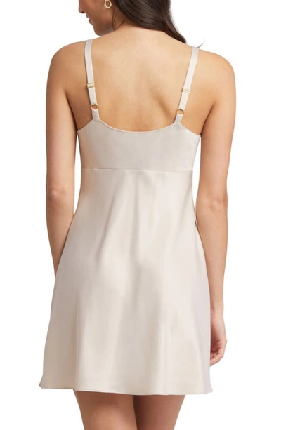 Shop Rya Collection Heavenly Satin Chemise In Champagne