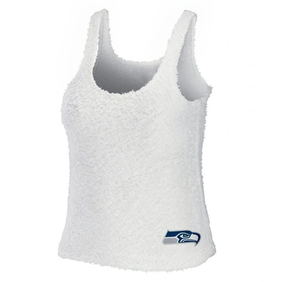 Shop Wear By Erin Andrews Cream Seattle Seahawks Plus Size Cozy Scoop Neck Tank Top & Pants Set