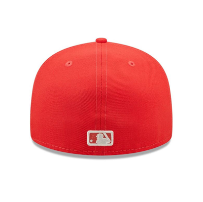 Shop New Era Red Pittsburgh Pirates Lava Highlighter Logo 59fifty Fitted Hat