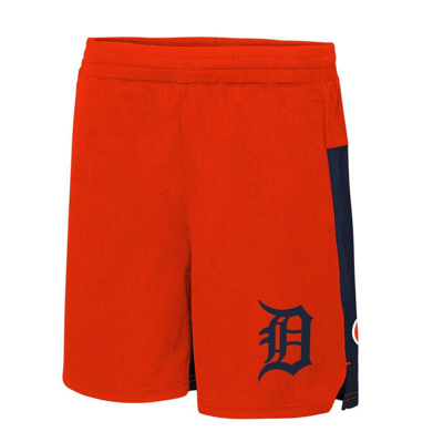 Shop Outerstuff Youth Orange Detroit Tigers 7th Inning Stretch Shorts