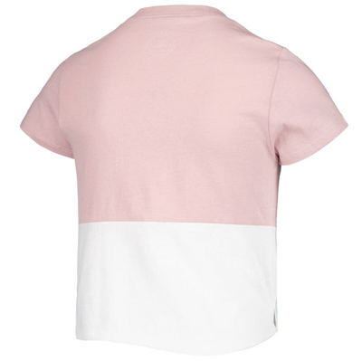 Shop League Collegiate Wear Girls Youth  Pink/white Oregon Ducks Colorblocked T-shirt