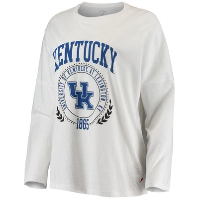 Shop League Collegiate Wear White Kentucky Wildcats Clothesline Oversized Long Sleeve T-shirt