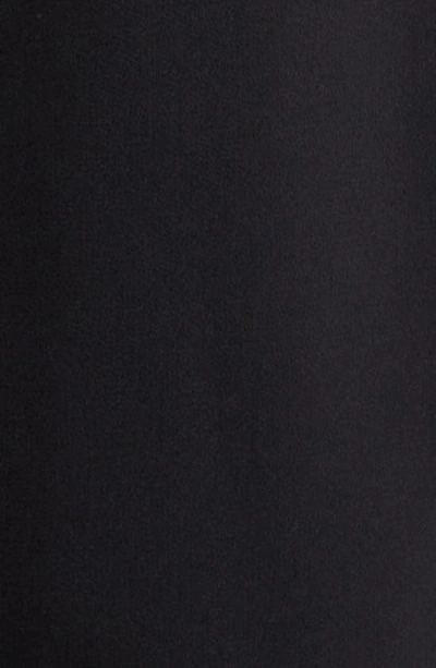 Shop Carolina Herrera Pleated Long Sleeve Tulip Midi Dress In Black