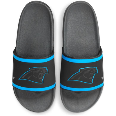 Shop Nike Carolina Panthers Team Off-court Slide Sandals In Black