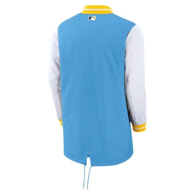 Shop Nike Powder Blue Milwaukee Brewers City Connect Full-zip Dugout Jacket