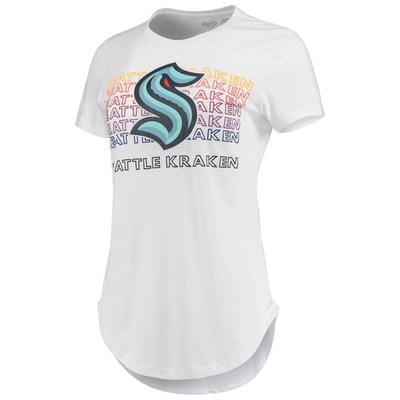 Shop Concepts Sport White/charcoal Seattle Kraken Sonata T-shirt & Leggings Set