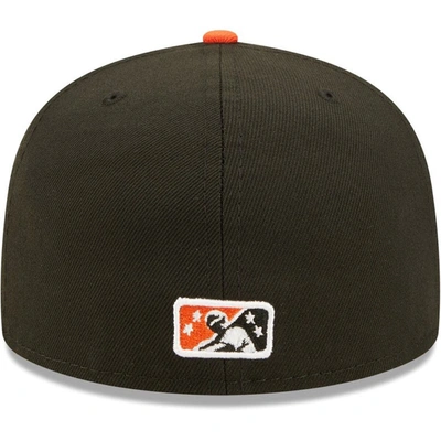 Shop New Era Black San Jose Giants Authentic Collection Team Home 59fifty Fitted Hat