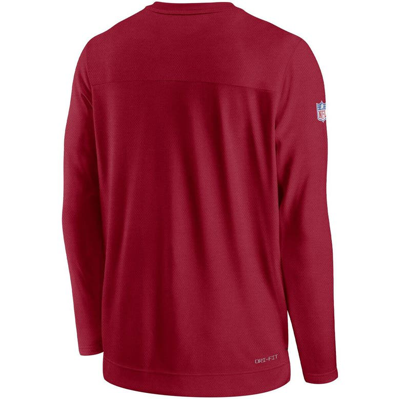 Shop Nike Red Tampa Bay Buccaneers Sideline Lockup Performance Long Sleeve T-shirt
