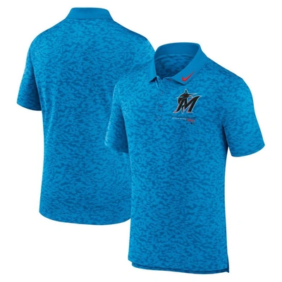 Shop Nike Blue Miami Marlins Next Level Performance Polo