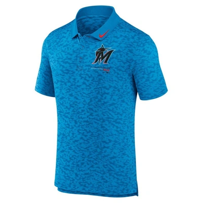 Shop Nike Blue Miami Marlins Next Level Performance Polo