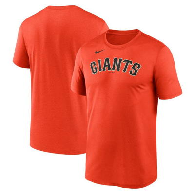 Shop Nike Orange San Francisco Giants New Legend Wordmark T-shirt