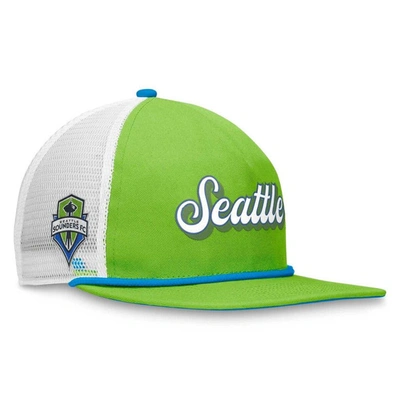 Shop Fanatics Branded Green/white Seattle Sounders Fc True Classic Golf Snapback Hat