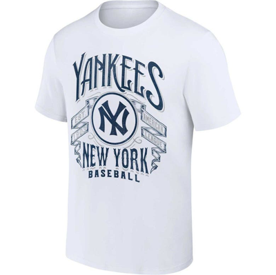 Shop Darius Rucker Collection By Fanatics White New York Yankees Distressed Rock T-shirt