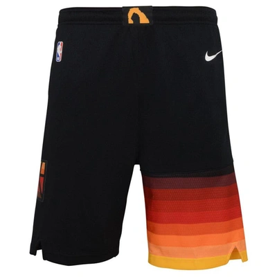 Shop Nike Youth  Black Utah Jazz 2021/22 City Edition Swingman Shorts