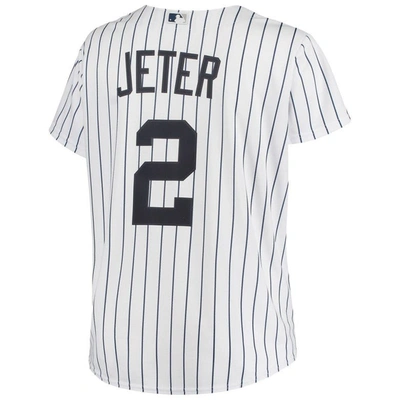 Shop Profile Derek Jeter White New York Yankees Plus Size Replica Player Jersey
