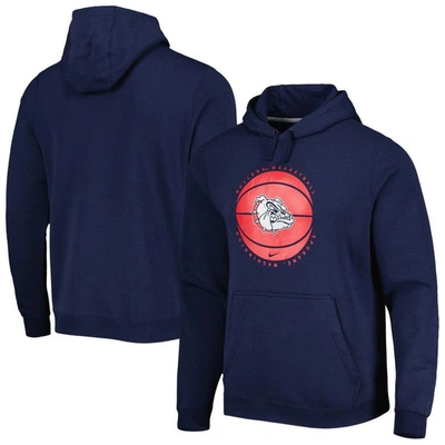 Shop Nike Navy Gonzaga Bulldogs Basketball Pullover Hoodie