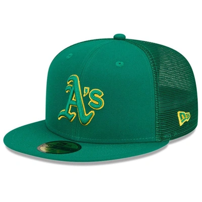 Shop New Era Green Oakland Athletics 2023 Batting Practice 59fifty Fitted Hat