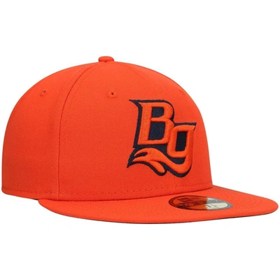 Shop New Era Orange Bowling Green Hot Rods Home Authentic Collection 59fifty Fitted Hat