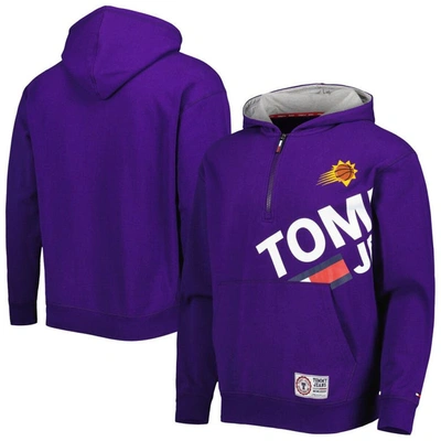 Shop Tommy Jeans Purple Phoenix Suns Bernard Half-zip Hoodie
