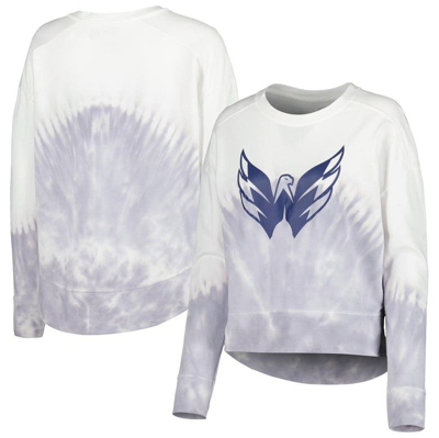 Shop Concepts Sport Gray/white Washington Capitals Orchard Tie-dye Long Sleeve T-shirt