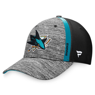 Shop Fanatics Branded Gray/black San Jose Sharks Defender Flex Hat