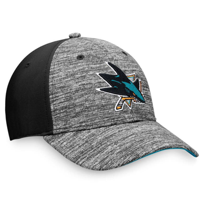 Shop Fanatics Branded Gray/black San Jose Sharks Defender Flex Hat