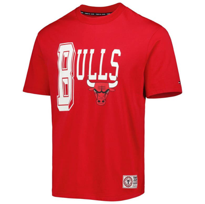 Shop Tommy Jeans Red Chicago Bulls Mel Varsity T-shirt
