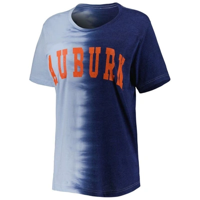 Shop Gameday Couture Navy Auburn Tigers Find Your Groove Split-dye T-shirt