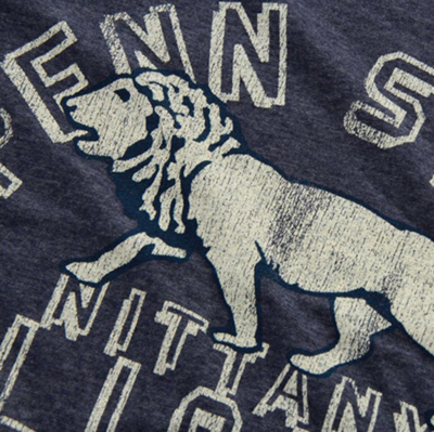 Shop Retro Brand Original  Heathered Navy Penn State Nittany Lions Vintage Est. Tri-blend T-shirt In Heather Navy