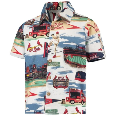 Shop Reyn Spooner Youth  White St. Louis Cardinals Scenic Button-up Shirt