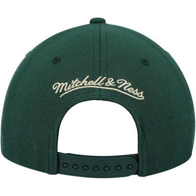 Shop Mitchell & Ness Hunter Green/tan Milwaukee Bucks Mvp Team Two-tone 2.0 Stretch-snapback Hat