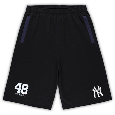 Shop Profile Anthony Rizzo Black New York Yankees Big & Tall Stitched Double-knit Shorts