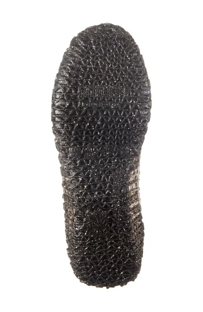 Mini Melissa Campana Zigzag Flat In Black/black