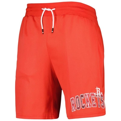 Shop Tommy Jeans Red Houston Rockets Mike Mesh Basketball Shorts