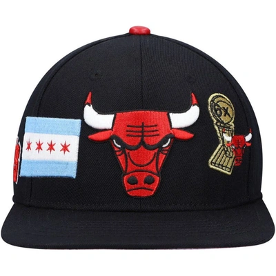 Shop Pro Standard Black Chicago Bulls Double Logo Snapback Hat