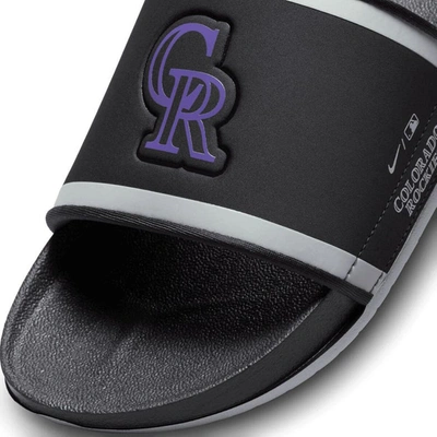 Shop Nike Colorado Rockies Off-court Wordmark Slide Sandals In Black