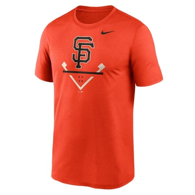 Shop Nike Orange San Francisco Giants Icon Legend T-shirt