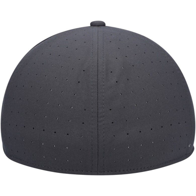 Nike Anthracite Ohio State Buckeyes Aero True Baseball Performance Fitted Hat In Anthracite