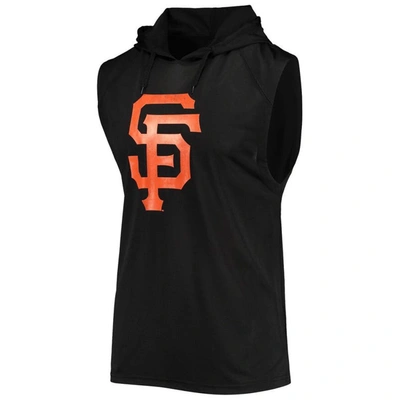 Shop Stitches Black San Francisco Giants Sleeveless Pullover Hoodie