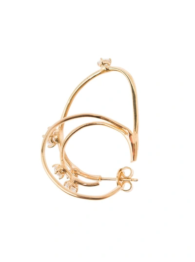 Shop Panconesi 'constellation' Gold-colored Multi Hoops Earrings In Sterling Silver Woman In Metallic