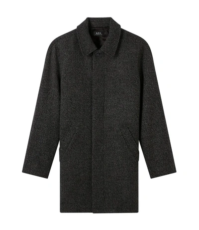 Shop Apc A.p.c. Long Coats In Grey