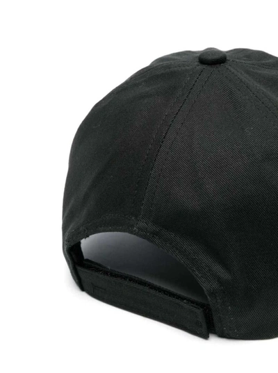 Shop Ganni Cap Hat In Black