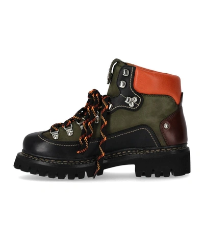 Shop Dsquared2 Hiking Canadian Military Green Combat Boot