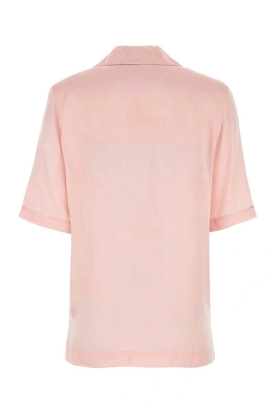 Shop Burberry Shirts In Pink