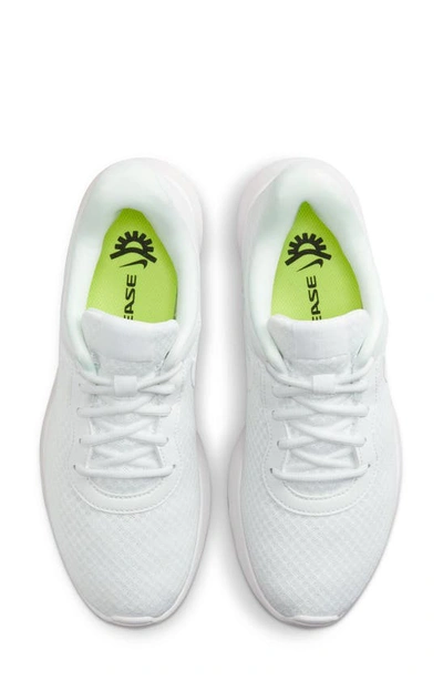 Shop Nike Tanjun Ease Shoe In White/ White-white-volt