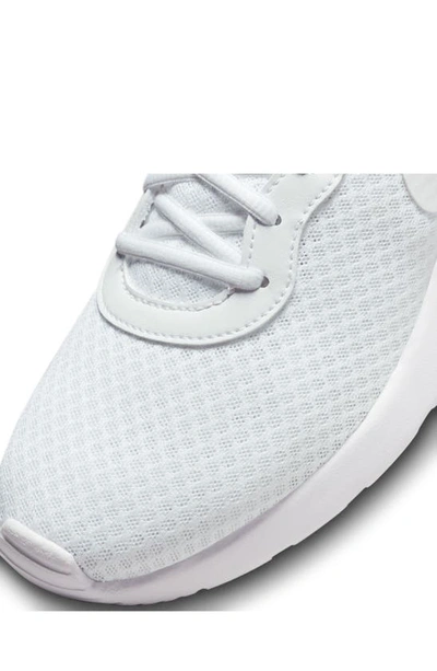 Shop Nike Tanjun Ease Shoe In White/ White-white-volt